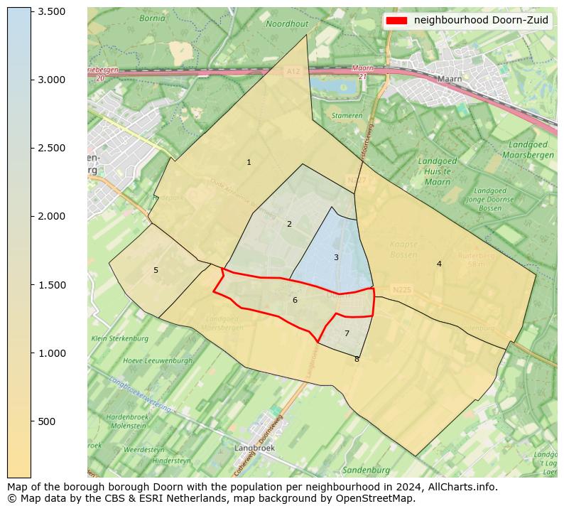 Image of the neighbourhood Doorn-Zuid at the map. This image is used as introduction to this page. This page shows a lot of information about the population in the neighbourhood Doorn-Zuid (such as the distribution by age groups of the residents, the composition of households, whether inhabitants are natives or Dutch with an immigration background, data about the houses (numbers, types, price development, use, type of property, ...) and more (car ownership, energy consumption, ...) based on open data from the Dutch Central Bureau of Statistics and various other sources!