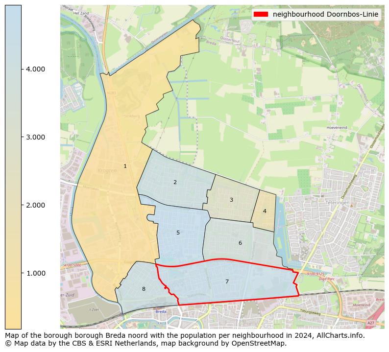 Image of the neighbourhood Doornbos-Linie at the map. This image is used as introduction to this page. This page shows a lot of information about the population in the neighbourhood Doornbos-Linie (such as the distribution by age groups of the residents, the composition of households, whether inhabitants are natives or Dutch with an immigration background, data about the houses (numbers, types, price development, use, type of property, ...) and more (car ownership, energy consumption, ...) based on open data from the Dutch Central Bureau of Statistics and various other sources!