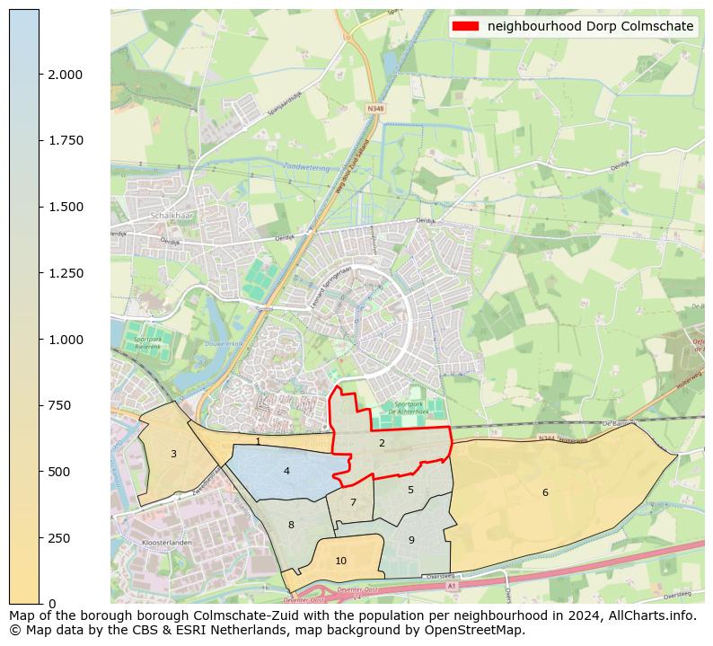 Image of the neighbourhood Dorp Colmschate at the map. This image is used as introduction to this page. This page shows a lot of information about the population in the neighbourhood Dorp Colmschate (such as the distribution by age groups of the residents, the composition of households, whether inhabitants are natives or Dutch with an immigration background, data about the houses (numbers, types, price development, use, type of property, ...) and more (car ownership, energy consumption, ...) based on open data from the Dutch Central Bureau of Statistics and various other sources!