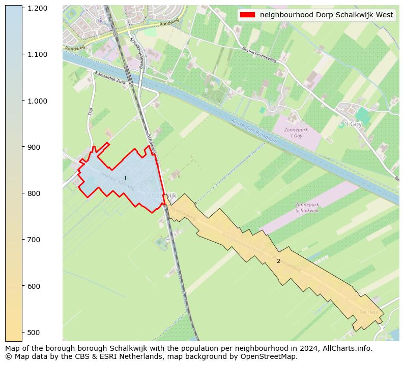 Image of the neighbourhood Dorp Schalkwijk West at the map. This image is used as introduction to this page. This page shows a lot of information about the population in the neighbourhood Dorp Schalkwijk West (such as the distribution by age groups of the residents, the composition of households, whether inhabitants are natives or Dutch with an immigration background, data about the houses (numbers, types, price development, use, type of property, ...) and more (car ownership, energy consumption, ...) based on open data from the Dutch Central Bureau of Statistics and various other sources!