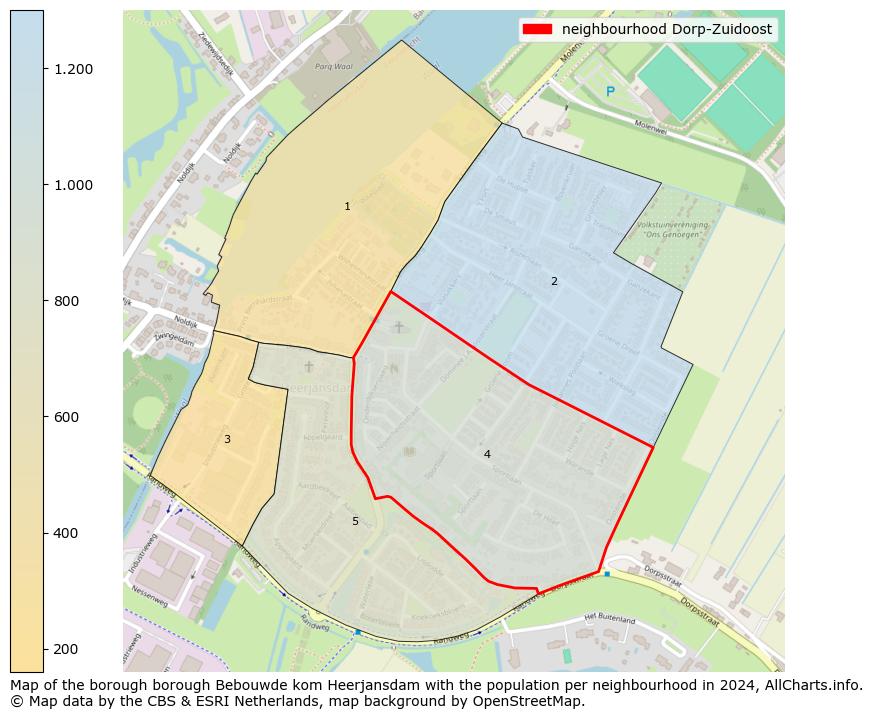 Image of the neighbourhood Dorp-Zuidoost at the map. This image is used as introduction to this page. This page shows a lot of information about the population in the neighbourhood Dorp-Zuidoost (such as the distribution by age groups of the residents, the composition of households, whether inhabitants are natives or Dutch with an immigration background, data about the houses (numbers, types, price development, use, type of property, ...) and more (car ownership, energy consumption, ...) based on open data from the Dutch Central Bureau of Statistics and various other sources!