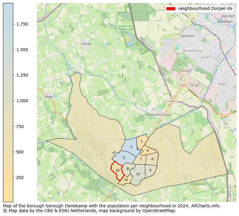 Image of the neighbourhood Dorper-Es at the map. This image is used as introduction to this page. This page shows a lot of information about the population in the neighbourhood Dorper-Es (such as the distribution by age groups of the residents, the composition of households, whether inhabitants are natives or Dutch with an immigration background, data about the houses (numbers, types, price development, use, type of property, ...) and more (car ownership, energy consumption, ...) based on open data from the Dutch Central Bureau of Statistics and various other sources!