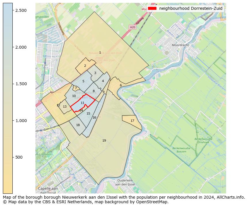 Image of the neighbourhood Dorrestein-Zuid at the map. This image is used as introduction to this page. This page shows a lot of information about the population in the neighbourhood Dorrestein-Zuid (such as the distribution by age groups of the residents, the composition of households, whether inhabitants are natives or Dutch with an immigration background, data about the houses (numbers, types, price development, use, type of property, ...) and more (car ownership, energy consumption, ...) based on open data from the Dutch Central Bureau of Statistics and various other sources!