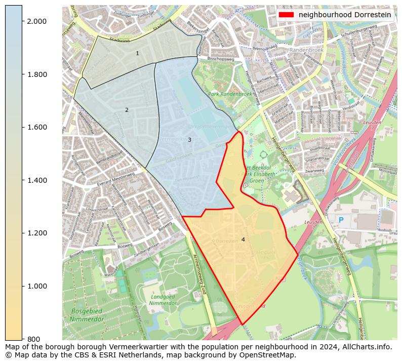 Image of the neighbourhood Dorrestein at the map. This image is used as introduction to this page. This page shows a lot of information about the population in the neighbourhood Dorrestein (such as the distribution by age groups of the residents, the composition of households, whether inhabitants are natives or Dutch with an immigration background, data about the houses (numbers, types, price development, use, type of property, ...) and more (car ownership, energy consumption, ...) based on open data from the Dutch Central Bureau of Statistics and various other sources!