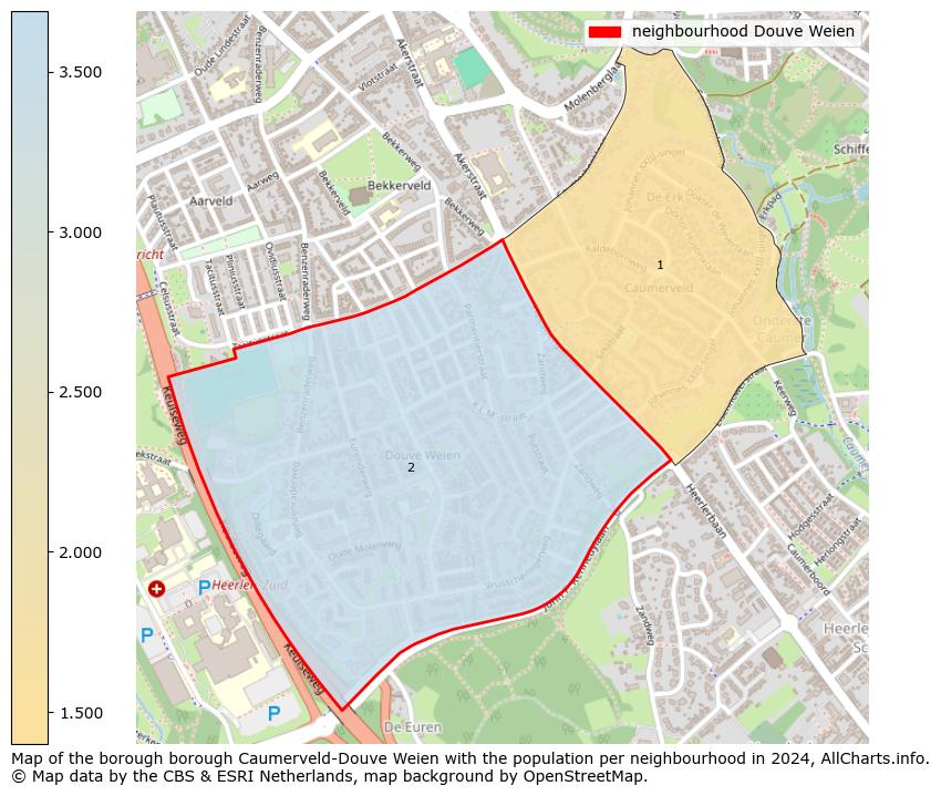 Image of the neighbourhood Douve Weien at the map. This image is used as introduction to this page. This page shows a lot of information about the population in the neighbourhood Douve Weien (such as the distribution by age groups of the residents, the composition of households, whether inhabitants are natives or Dutch with an immigration background, data about the houses (numbers, types, price development, use, type of property, ...) and more (car ownership, energy consumption, ...) based on open data from the Dutch Central Bureau of Statistics and various other sources!