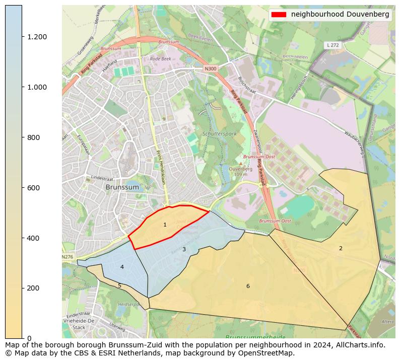 Image of the neighbourhood Douvenberg at the map. This image is used as introduction to this page. This page shows a lot of information about the population in the neighbourhood Douvenberg (such as the distribution by age groups of the residents, the composition of households, whether inhabitants are natives or Dutch with an immigration background, data about the houses (numbers, types, price development, use, type of property, ...) and more (car ownership, energy consumption, ...) based on open data from the Dutch Central Bureau of Statistics and various other sources!