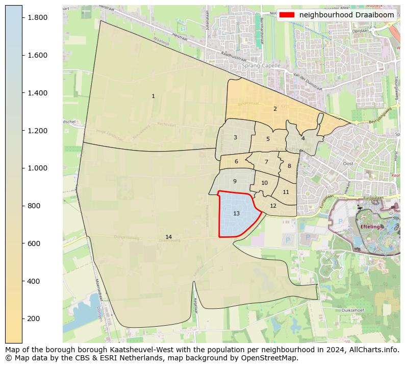 Image of the neighbourhood Draaiboom at the map. This image is used as introduction to this page. This page shows a lot of information about the population in the neighbourhood Draaiboom (such as the distribution by age groups of the residents, the composition of households, whether inhabitants are natives or Dutch with an immigration background, data about the houses (numbers, types, price development, use, type of property, ...) and more (car ownership, energy consumption, ...) based on open data from the Dutch Central Bureau of Statistics and various other sources!