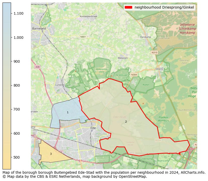 Image of the neighbourhood Driesprong/Ginkel at the map. This image is used as introduction to this page. This page shows a lot of information about the population in the neighbourhood Driesprong/Ginkel (such as the distribution by age groups of the residents, the composition of households, whether inhabitants are natives or Dutch with an immigration background, data about the houses (numbers, types, price development, use, type of property, ...) and more (car ownership, energy consumption, ...) based on open data from the Dutch Central Bureau of Statistics and various other sources!