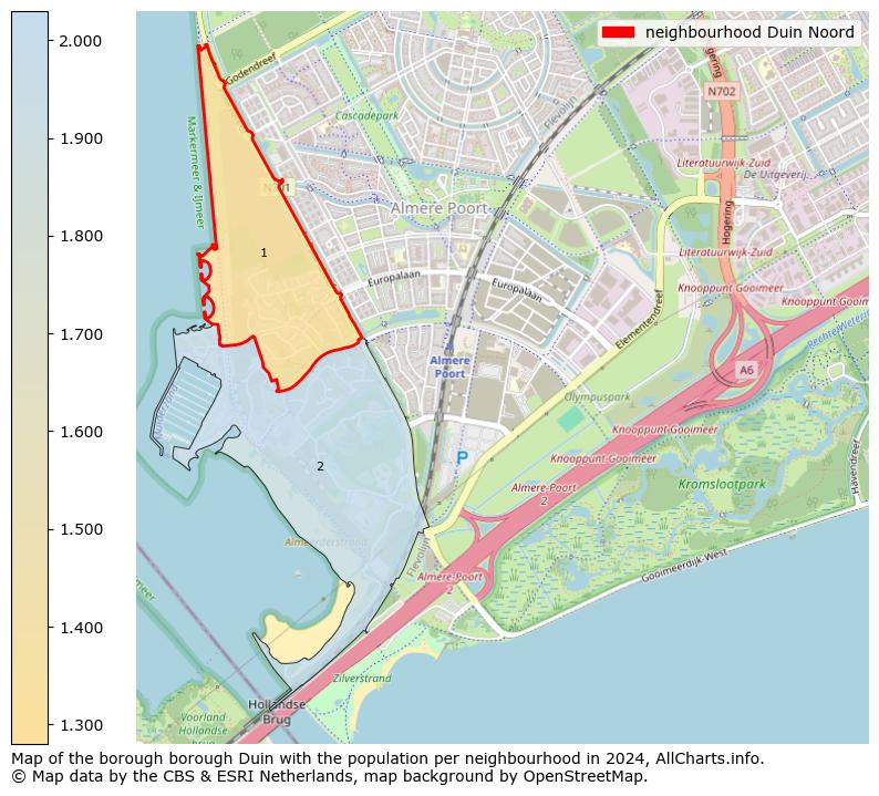 Image of the neighbourhood Duin Noord at the map. This image is used as introduction to this page. This page shows a lot of information about the population in the neighbourhood Duin Noord (such as the distribution by age groups of the residents, the composition of households, whether inhabitants are natives or Dutch with an immigration background, data about the houses (numbers, types, price development, use, type of property, ...) and more (car ownership, energy consumption, ...) based on open data from the Dutch Central Bureau of Statistics and various other sources!