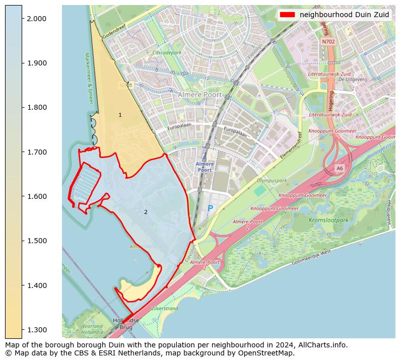 Image of the neighbourhood Duin Zuid at the map. This image is used as introduction to this page. This page shows a lot of information about the population in the neighbourhood Duin Zuid (such as the distribution by age groups of the residents, the composition of households, whether inhabitants are natives or Dutch with an immigration background, data about the houses (numbers, types, price development, use, type of property, ...) and more (car ownership, energy consumption, ...) based on open data from the Dutch Central Bureau of Statistics and various other sources!