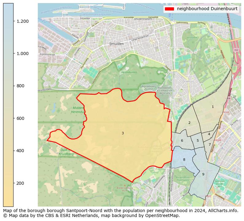 Image of the neighbourhood Duinenbuurt at the map. This image is used as introduction to this page. This page shows a lot of information about the population in the neighbourhood Duinenbuurt (such as the distribution by age groups of the residents, the composition of households, whether inhabitants are natives or Dutch with an immigration background, data about the houses (numbers, types, price development, use, type of property, ...) and more (car ownership, energy consumption, ...) based on open data from the Dutch Central Bureau of Statistics and various other sources!