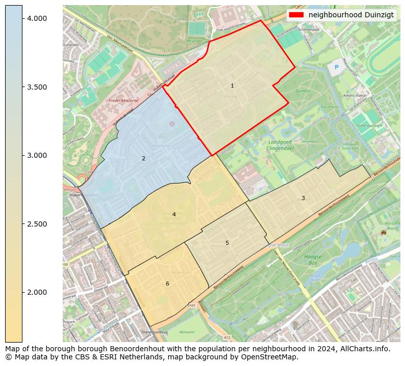 Image of the neighbourhood Duinzigt at the map. This image is used as introduction to this page. This page shows a lot of information about the population in the neighbourhood Duinzigt (such as the distribution by age groups of the residents, the composition of households, whether inhabitants are natives or Dutch with an immigration background, data about the houses (numbers, types, price development, use, type of property, ...) and more (car ownership, energy consumption, ...) based on open data from the Dutch Central Bureau of Statistics and various other sources!