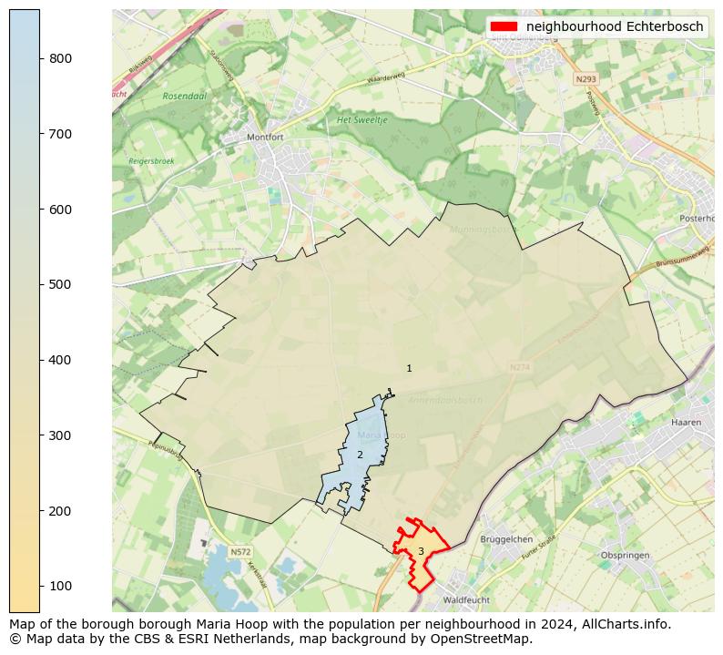 Image of the neighbourhood Echterbosch at the map. This image is used as introduction to this page. This page shows a lot of information about the population in the neighbourhood Echterbosch (such as the distribution by age groups of the residents, the composition of households, whether inhabitants are natives or Dutch with an immigration background, data about the houses (numbers, types, price development, use, type of property, ...) and more (car ownership, energy consumption, ...) based on open data from the Dutch Central Bureau of Statistics and various other sources!