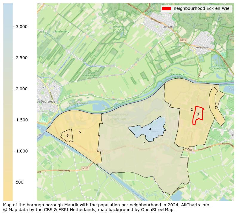 Image of the neighbourhood Eck en Wiel at the map. This image is used as introduction to this page. This page shows a lot of information about the population in the neighbourhood Eck en Wiel (such as the distribution by age groups of the residents, the composition of households, whether inhabitants are natives or Dutch with an immigration background, data about the houses (numbers, types, price development, use, type of property, ...) and more (car ownership, energy consumption, ...) based on open data from the Dutch Central Bureau of Statistics and various other sources!