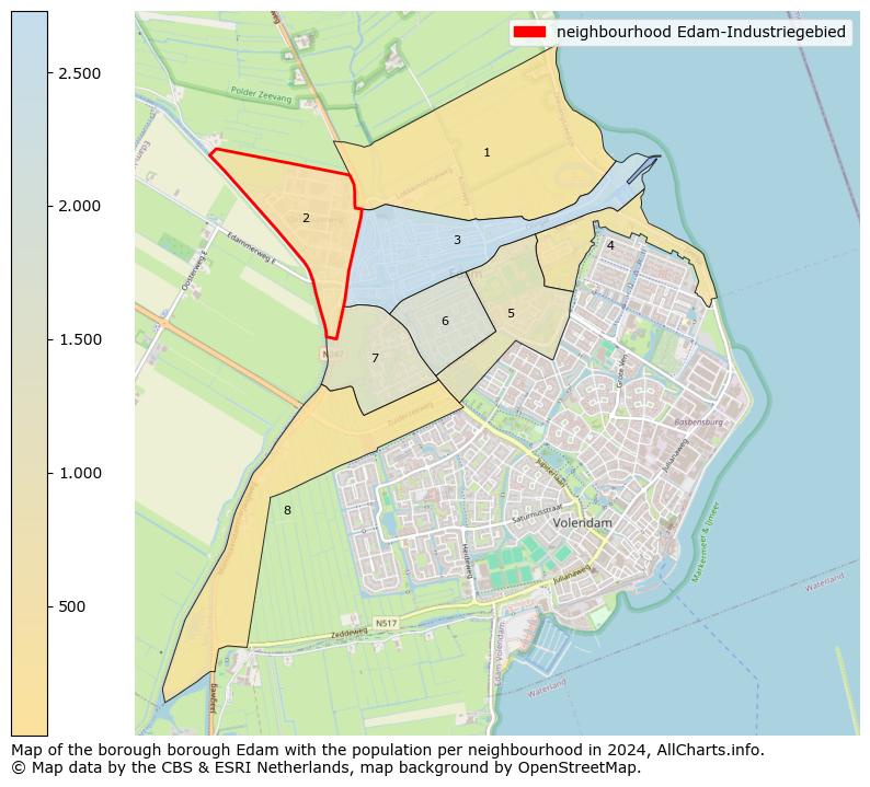 Image of the neighbourhood Edam-Industriegebied at the map. This image is used as introduction to this page. This page shows a lot of information about the population in the neighbourhood Edam-Industriegebied (such as the distribution by age groups of the residents, the composition of households, whether inhabitants are natives or Dutch with an immigration background, data about the houses (numbers, types, price development, use, type of property, ...) and more (car ownership, energy consumption, ...) based on open data from the Dutch Central Bureau of Statistics and various other sources!