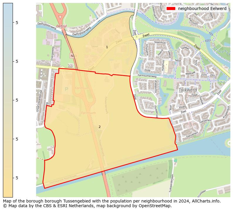 Image of the neighbourhood Eelwerd at the map. This image is used as introduction to this page. This page shows a lot of information about the population in the neighbourhood Eelwerd (such as the distribution by age groups of the residents, the composition of households, whether inhabitants are natives or Dutch with an immigration background, data about the houses (numbers, types, price development, use, type of property, ...) and more (car ownership, energy consumption, ...) based on open data from the Dutch Central Bureau of Statistics and various other sources!