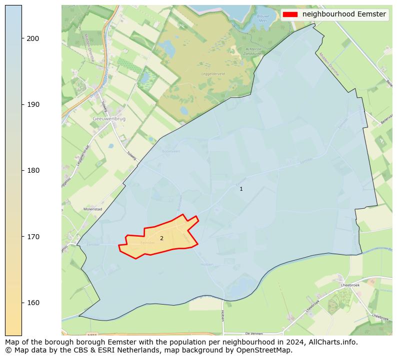 Image of the neighbourhood Eemster at the map. This image is used as introduction to this page. This page shows a lot of information about the population in the neighbourhood Eemster (such as the distribution by age groups of the residents, the composition of households, whether inhabitants are natives or Dutch with an immigration background, data about the houses (numbers, types, price development, use, type of property, ...) and more (car ownership, energy consumption, ...) based on open data from the Dutch Central Bureau of Statistics and various other sources!