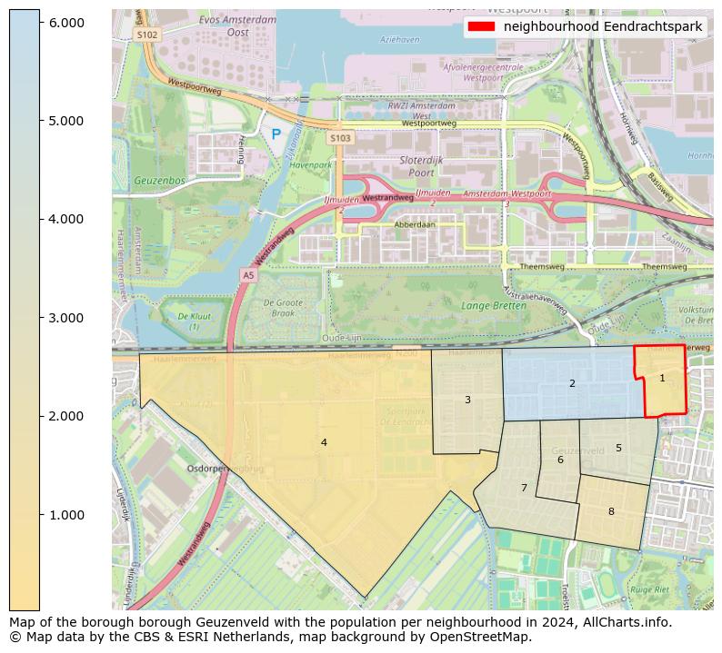 Image of the neighbourhood Eendrachtspark at the map. This image is used as introduction to this page. This page shows a lot of information about the population in the neighbourhood Eendrachtspark (such as the distribution by age groups of the residents, the composition of households, whether inhabitants are natives or Dutch with an immigration background, data about the houses (numbers, types, price development, use, type of property, ...) and more (car ownership, energy consumption, ...) based on open data from the Dutch Central Bureau of Statistics and various other sources!