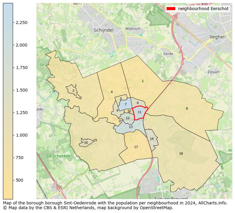 Image of the neighbourhood Eerschot at the map. This image is used as introduction to this page. This page shows a lot of information about the population in the neighbourhood Eerschot (such as the distribution by age groups of the residents, the composition of households, whether inhabitants are natives or Dutch with an immigration background, data about the houses (numbers, types, price development, use, type of property, ...) and more (car ownership, energy consumption, ...) based on open data from the Dutch Central Bureau of Statistics and various other sources!