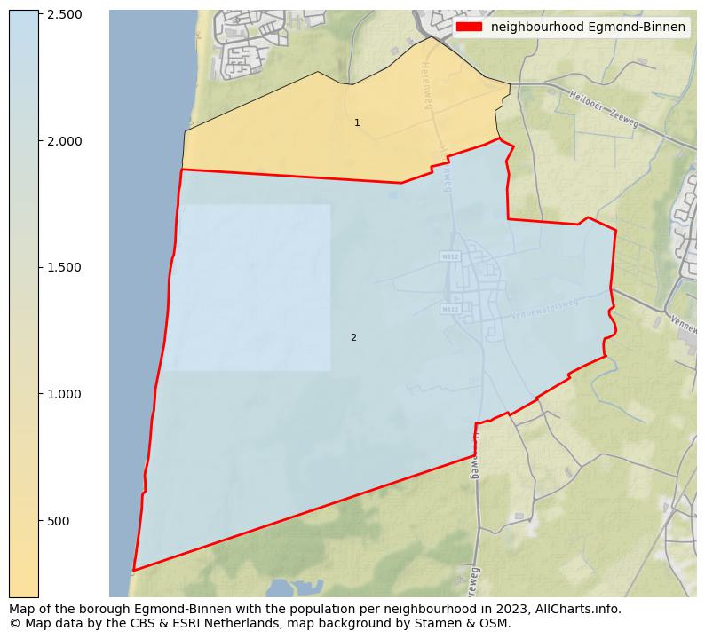 Map of the borough Egmond-Binnen with the population per neighbourhood in 2023. This page shows a lot of information about residents (such as the distribution by age groups, family composition, gender, native or Dutch with an immigration background, ...), homes (numbers, types, price development, use, type of property, ...) and more (car ownership, energy consumption, ...) based on open data from the Dutch Central Bureau of Statistics and various other sources!