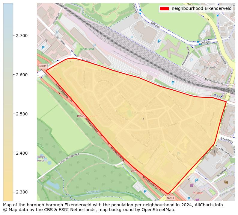 Image of the neighbourhood Eikenderveld at the map. This image is used as introduction to this page. This page shows a lot of information about the population in the neighbourhood Eikenderveld (such as the distribution by age groups of the residents, the composition of households, whether inhabitants are natives or Dutch with an immigration background, data about the houses (numbers, types, price development, use, type of property, ...) and more (car ownership, energy consumption, ...) based on open data from the Dutch Central Bureau of Statistics and various other sources!