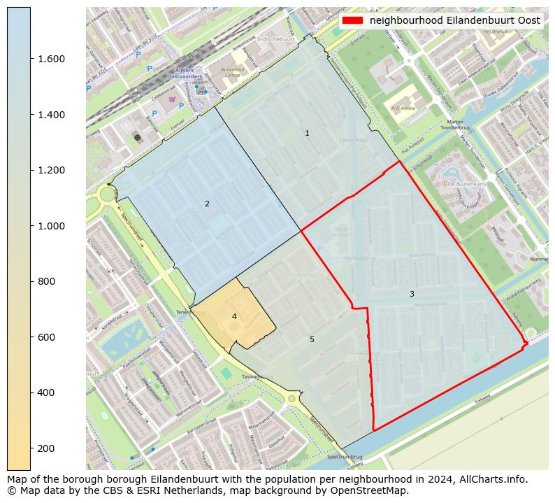 Image of the neighbourhood Eilandenbuurt Oost at the map. This image is used as introduction to this page. This page shows a lot of information about the population in the neighbourhood Eilandenbuurt Oost (such as the distribution by age groups of the residents, the composition of households, whether inhabitants are natives or Dutch with an immigration background, data about the houses (numbers, types, price development, use, type of property, ...) and more (car ownership, energy consumption, ...) based on open data from the Dutch Central Bureau of Statistics and various other sources!