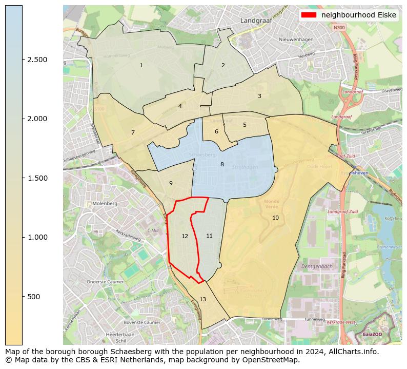 Image of the neighbourhood Eiske at the map. This image is used as introduction to this page. This page shows a lot of information about the population in the neighbourhood Eiske (such as the distribution by age groups of the residents, the composition of households, whether inhabitants are natives or Dutch with an immigration background, data about the houses (numbers, types, price development, use, type of property, ...) and more (car ownership, energy consumption, ...) based on open data from the Dutch Central Bureau of Statistics and various other sources!