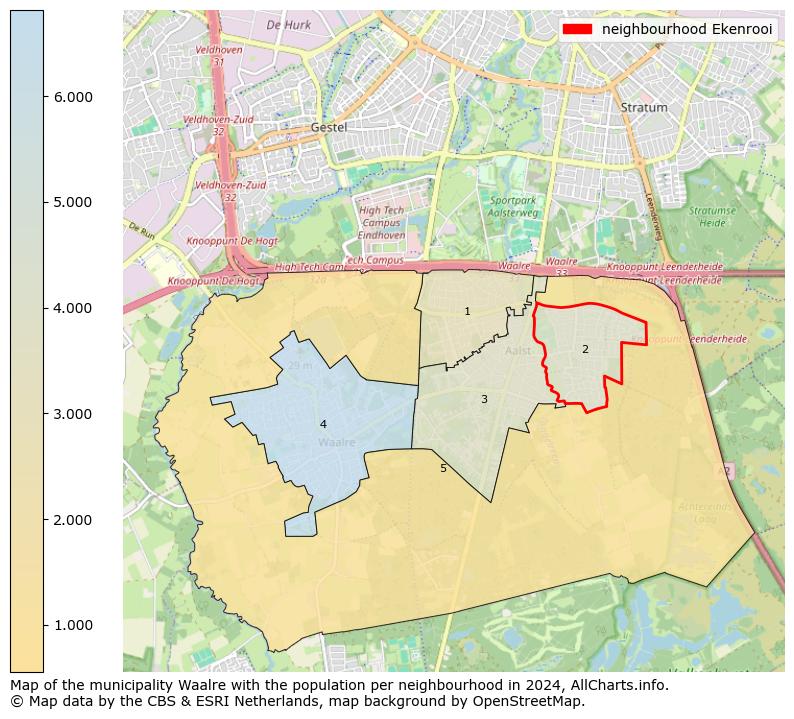 Image of the neighbourhood Ekenrooi at the map. This image is used as introduction to this page. This page shows a lot of information about the population in the neighbourhood Ekenrooi (such as the distribution by age groups of the residents, the composition of households, whether inhabitants are natives or Dutch with an immigration background, data about the houses (numbers, types, price development, use, type of property, ...) and more (car ownership, energy consumption, ...) based on open data from the Dutch Central Bureau of Statistics and various other sources!