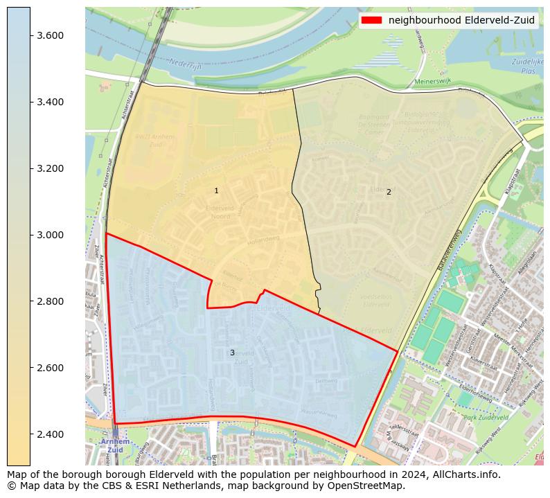 Image of the neighbourhood Elderveld-Zuid at the map. This image is used as introduction to this page. This page shows a lot of information about the population in the neighbourhood Elderveld-Zuid (such as the distribution by age groups of the residents, the composition of households, whether inhabitants are natives or Dutch with an immigration background, data about the houses (numbers, types, price development, use, type of property, ...) and more (car ownership, energy consumption, ...) based on open data from the Dutch Central Bureau of Statistics and various other sources!