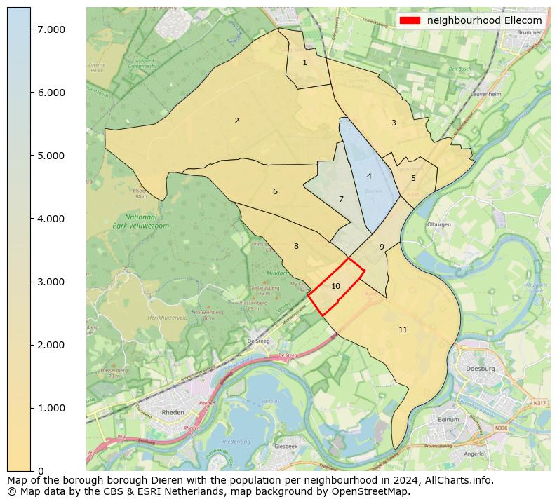 Image of the neighbourhood Ellecom at the map. This image is used as introduction to this page. This page shows a lot of information about the population in the neighbourhood Ellecom (such as the distribution by age groups of the residents, the composition of households, whether inhabitants are natives or Dutch with an immigration background, data about the houses (numbers, types, price development, use, type of property, ...) and more (car ownership, energy consumption, ...) based on open data from the Dutch Central Bureau of Statistics and various other sources!