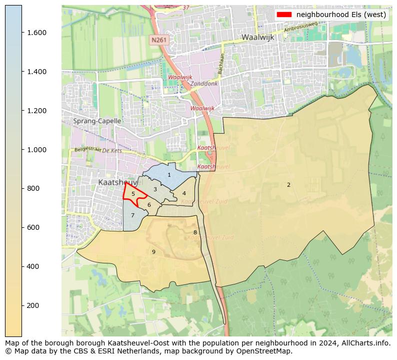 Image of the neighbourhood Els (west) at the map. This image is used as introduction to this page. This page shows a lot of information about the population in the neighbourhood Els (west) (such as the distribution by age groups of the residents, the composition of households, whether inhabitants are natives or Dutch with an immigration background, data about the houses (numbers, types, price development, use, type of property, ...) and more (car ownership, energy consumption, ...) based on open data from the Dutch Central Bureau of Statistics and various other sources!