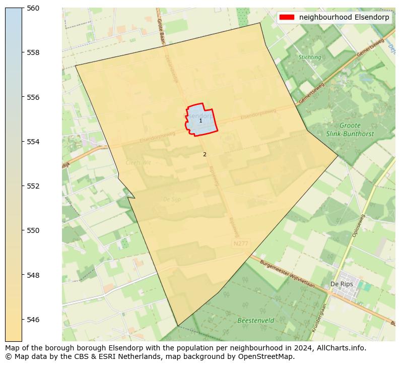 Image of the neighbourhood Elsendorp at the map. This image is used as introduction to this page. This page shows a lot of information about the population in the neighbourhood Elsendorp (such as the distribution by age groups of the residents, the composition of households, whether inhabitants are natives or Dutch with an immigration background, data about the houses (numbers, types, price development, use, type of property, ...) and more (car ownership, energy consumption, ...) based on open data from the Dutch Central Bureau of Statistics and various other sources!