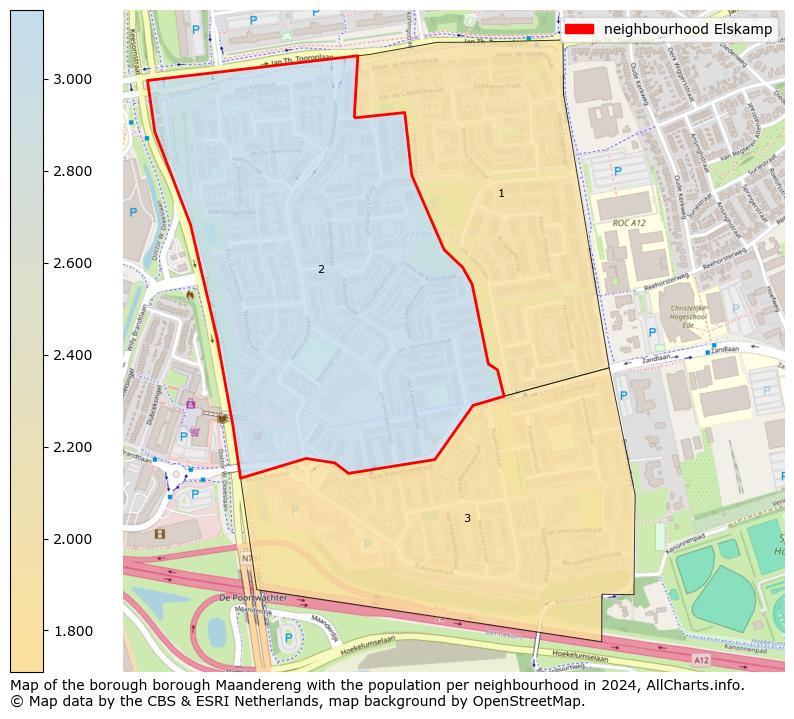 Image of the neighbourhood Elskamp at the map. This image is used as introduction to this page. This page shows a lot of information about the population in the neighbourhood Elskamp (such as the distribution by age groups of the residents, the composition of households, whether inhabitants are natives or Dutch with an immigration background, data about the houses (numbers, types, price development, use, type of property, ...) and more (car ownership, energy consumption, ...) based on open data from the Dutch Central Bureau of Statistics and various other sources!