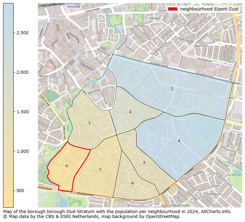 Image of the neighbourhood Elzent-Zuid at the map. This image is used as introduction to this page. This page shows a lot of information about the population in the neighbourhood Elzent-Zuid (such as the distribution by age groups of the residents, the composition of households, whether inhabitants are natives or Dutch with an immigration background, data about the houses (numbers, types, price development, use, type of property, ...) and more (car ownership, energy consumption, ...) based on open data from the Dutch Central Bureau of Statistics and various other sources!