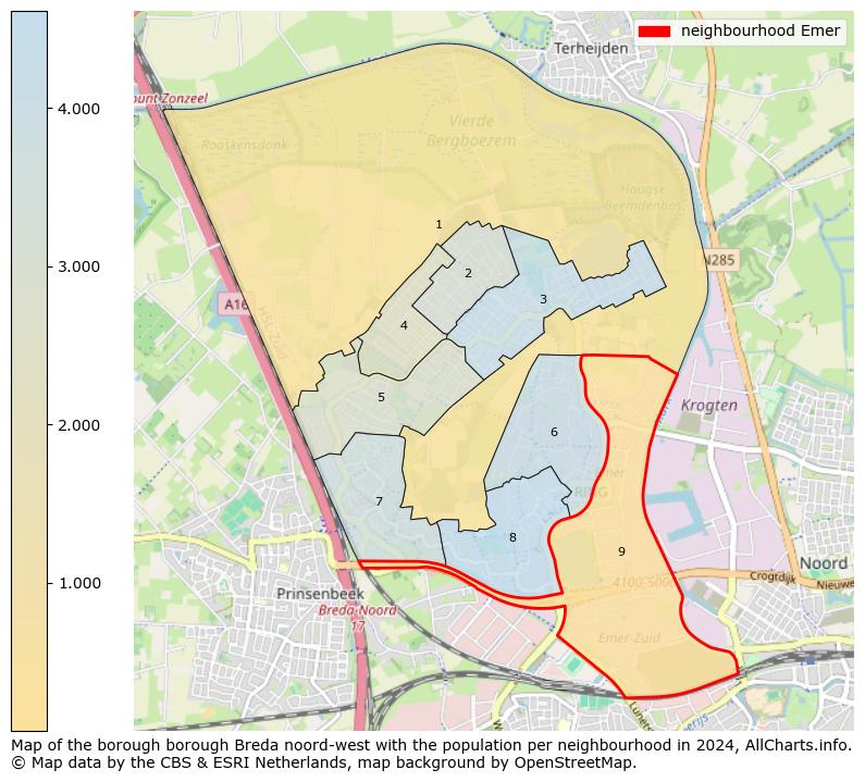 Image of the neighbourhood Emer at the map. This image is used as introduction to this page. This page shows a lot of information about the population in the neighbourhood Emer (such as the distribution by age groups of the residents, the composition of households, whether inhabitants are natives or Dutch with an immigration background, data about the houses (numbers, types, price development, use, type of property, ...) and more (car ownership, energy consumption, ...) based on open data from the Dutch Central Bureau of Statistics and various other sources!