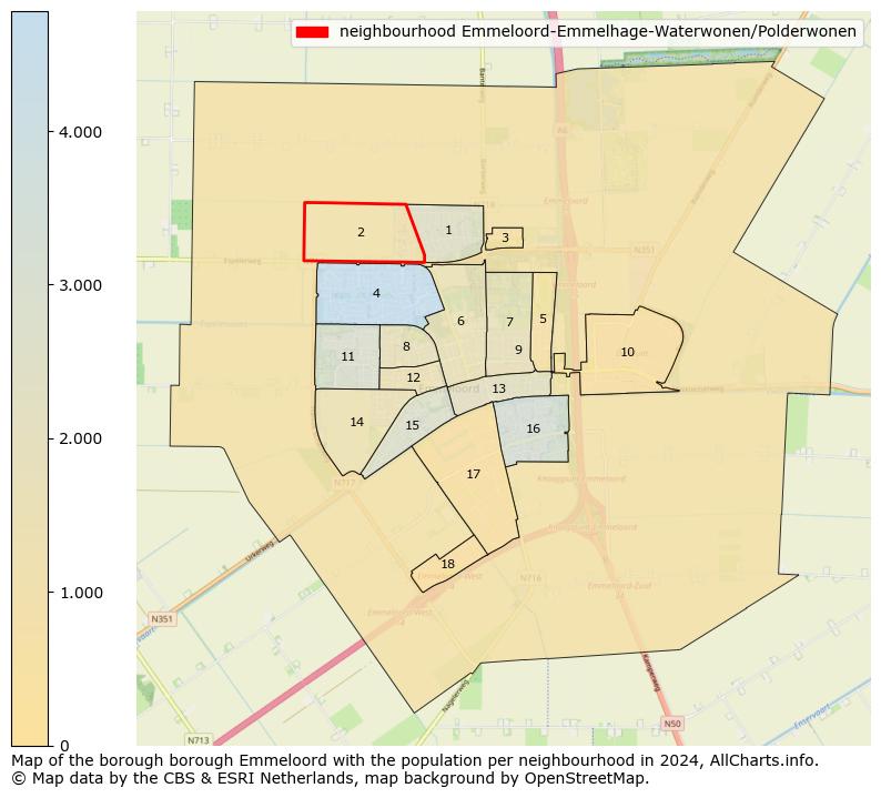 Image of the neighbourhood Emmeloord-Emmelhage-Waterwonen/Polderwonen at the map. This image is used as introduction to this page. This page shows a lot of information about the population in the neighbourhood Emmeloord-Emmelhage-Waterwonen/Polderwonen (such as the distribution by age groups of the residents, the composition of households, whether inhabitants are natives or Dutch with an immigration background, data about the houses (numbers, types, price development, use, type of property, ...) and more (car ownership, energy consumption, ...) based on open data from the Dutch Central Bureau of Statistics and various other sources!