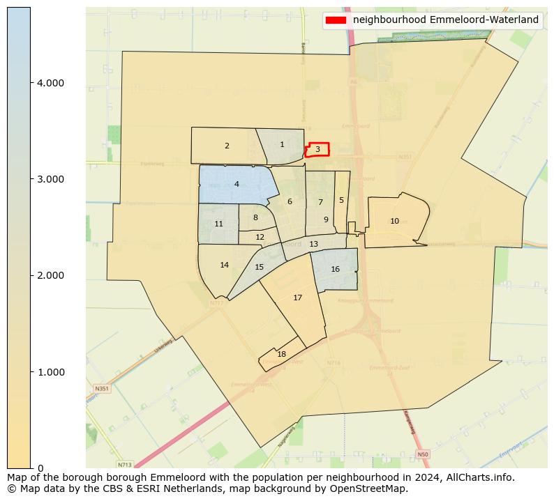 Image of the neighbourhood Emmeloord-Waterland at the map. This image is used as introduction to this page. This page shows a lot of information about the population in the neighbourhood Emmeloord-Waterland (such as the distribution by age groups of the residents, the composition of households, whether inhabitants are natives or Dutch with an immigration background, data about the houses (numbers, types, price development, use, type of property, ...) and more (car ownership, energy consumption, ...) based on open data from the Dutch Central Bureau of Statistics and various other sources!