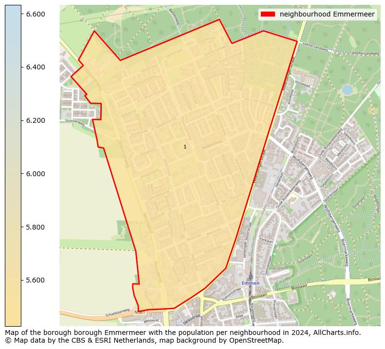 Image of the neighbourhood Emmermeer at the map. This image is used as introduction to this page. This page shows a lot of information about the population in the neighbourhood Emmermeer (such as the distribution by age groups of the residents, the composition of households, whether inhabitants are natives or Dutch with an immigration background, data about the houses (numbers, types, price development, use, type of property, ...) and more (car ownership, energy consumption, ...) based on open data from the Dutch Central Bureau of Statistics and various other sources!