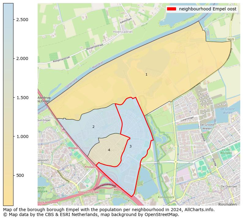 Image of the neighbourhood Empel oost at the map. This image is used as introduction to this page. This page shows a lot of information about the population in the neighbourhood Empel oost (such as the distribution by age groups of the residents, the composition of households, whether inhabitants are natives or Dutch with an immigration background, data about the houses (numbers, types, price development, use, type of property, ...) and more (car ownership, energy consumption, ...) based on open data from the Dutch Central Bureau of Statistics and various other sources!