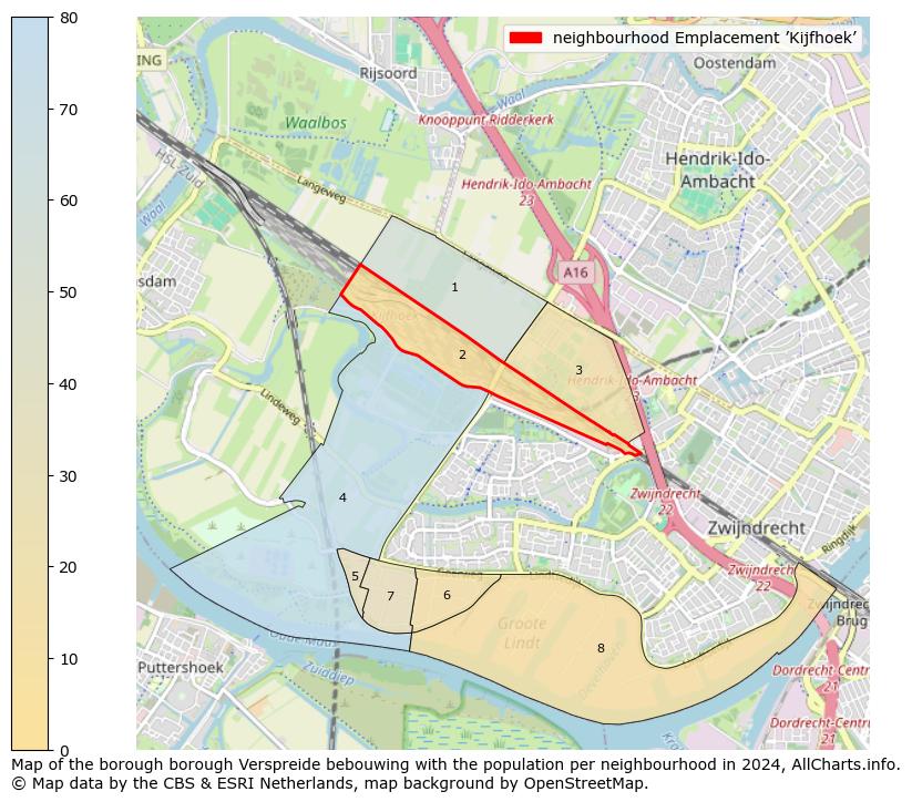 Image of the neighbourhood Emplacement ’Kijfhoek’ at the map. This image is used as introduction to this page. This page shows a lot of information about the population in the neighbourhood Emplacement ’Kijfhoek’ (such as the distribution by age groups of the residents, the composition of households, whether inhabitants are natives or Dutch with an immigration background, data about the houses (numbers, types, price development, use, type of property, ...) and more (car ownership, energy consumption, ...) based on open data from the Dutch Central Bureau of Statistics and various other sources!