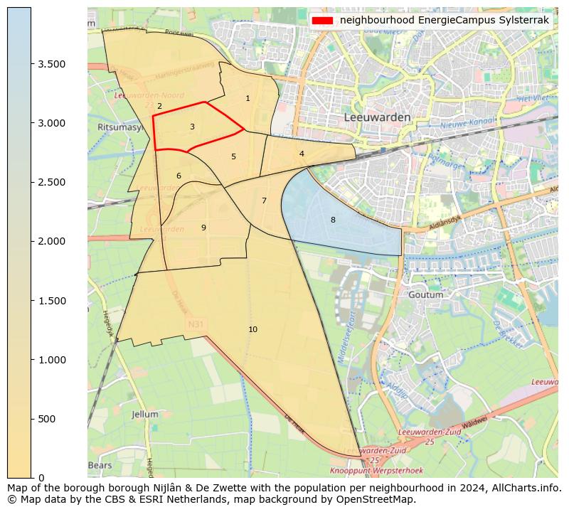 Image of the neighbourhood EnergieCampus Sylsterrak at the map. This image is used as introduction to this page. This page shows a lot of information about the population in the neighbourhood EnergieCampus Sylsterrak (such as the distribution by age groups of the residents, the composition of households, whether inhabitants are natives or Dutch with an immigration background, data about the houses (numbers, types, price development, use, type of property, ...) and more (car ownership, energy consumption, ...) based on open data from the Dutch Central Bureau of Statistics and various other sources!