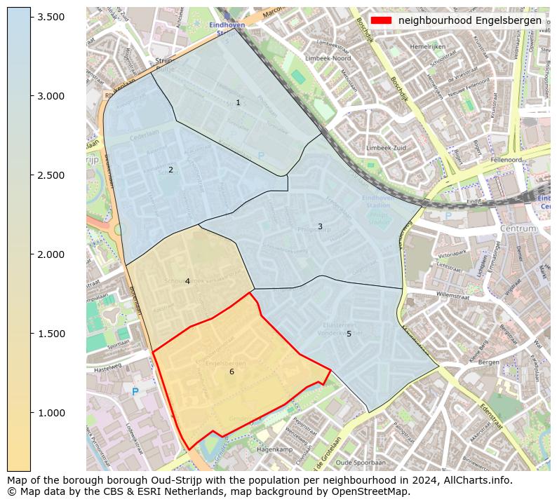 Image of the neighbourhood Engelsbergen at the map. This image is used as introduction to this page. This page shows a lot of information about the population in the neighbourhood Engelsbergen (such as the distribution by age groups of the residents, the composition of households, whether inhabitants are natives or Dutch with an immigration background, data about the houses (numbers, types, price development, use, type of property, ...) and more (car ownership, energy consumption, ...) based on open data from the Dutch Central Bureau of Statistics and various other sources!