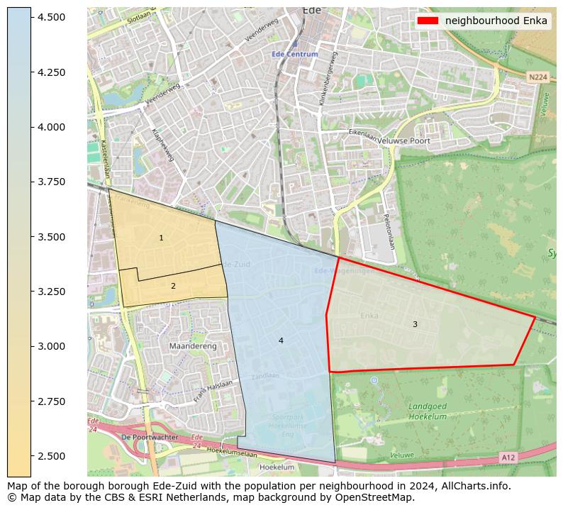 Image of the neighbourhood Enka at the map. This image is used as introduction to this page. This page shows a lot of information about the population in the neighbourhood Enka (such as the distribution by age groups of the residents, the composition of households, whether inhabitants are natives or Dutch with an immigration background, data about the houses (numbers, types, price development, use, type of property, ...) and more (car ownership, energy consumption, ...) based on open data from the Dutch Central Bureau of Statistics and various other sources!