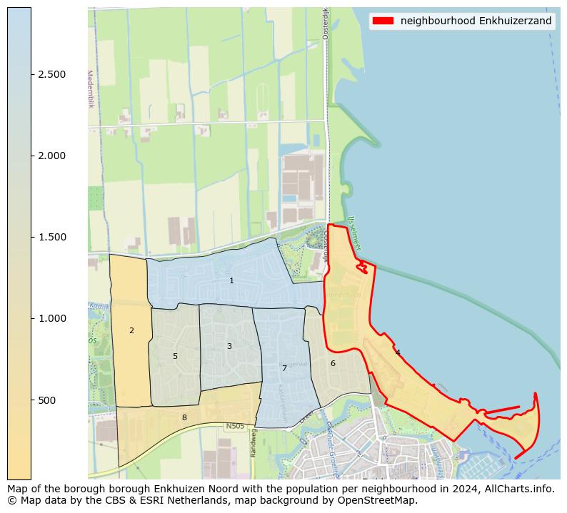 Image of the neighbourhood Enkhuizerzand at the map. This image is used as introduction to this page. This page shows a lot of information about the population in the neighbourhood Enkhuizerzand (such as the distribution by age groups of the residents, the composition of households, whether inhabitants are natives or Dutch with an immigration background, data about the houses (numbers, types, price development, use, type of property, ...) and more (car ownership, energy consumption, ...) based on open data from the Dutch Central Bureau of Statistics and various other sources!