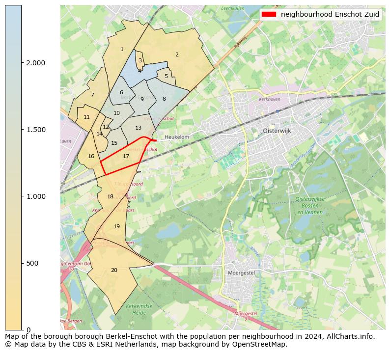 Image of the neighbourhood Enschot Zuid at the map. This image is used as introduction to this page. This page shows a lot of information about the population in the neighbourhood Enschot Zuid (such as the distribution by age groups of the residents, the composition of households, whether inhabitants are natives or Dutch with an immigration background, data about the houses (numbers, types, price development, use, type of property, ...) and more (car ownership, energy consumption, ...) based on open data from the Dutch Central Bureau of Statistics and various other sources!