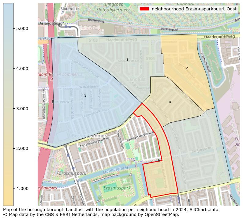 Image of the neighbourhood Erasmusparkbuurt-Oost at the map. This image is used as introduction to this page. This page shows a lot of information about the population in the neighbourhood Erasmusparkbuurt-Oost (such as the distribution by age groups of the residents, the composition of households, whether inhabitants are natives or Dutch with an immigration background, data about the houses (numbers, types, price development, use, type of property, ...) and more (car ownership, energy consumption, ...) based on open data from the Dutch Central Bureau of Statistics and various other sources!