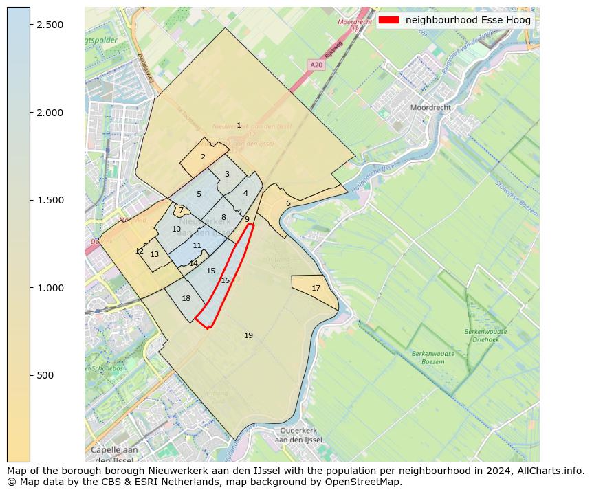 Image of the neighbourhood Esse Hoog at the map. This image is used as introduction to this page. This page shows a lot of information about the population in the neighbourhood Esse Hoog (such as the distribution by age groups of the residents, the composition of households, whether inhabitants are natives or Dutch with an immigration background, data about the houses (numbers, types, price development, use, type of property, ...) and more (car ownership, energy consumption, ...) based on open data from the Dutch Central Bureau of Statistics and various other sources!