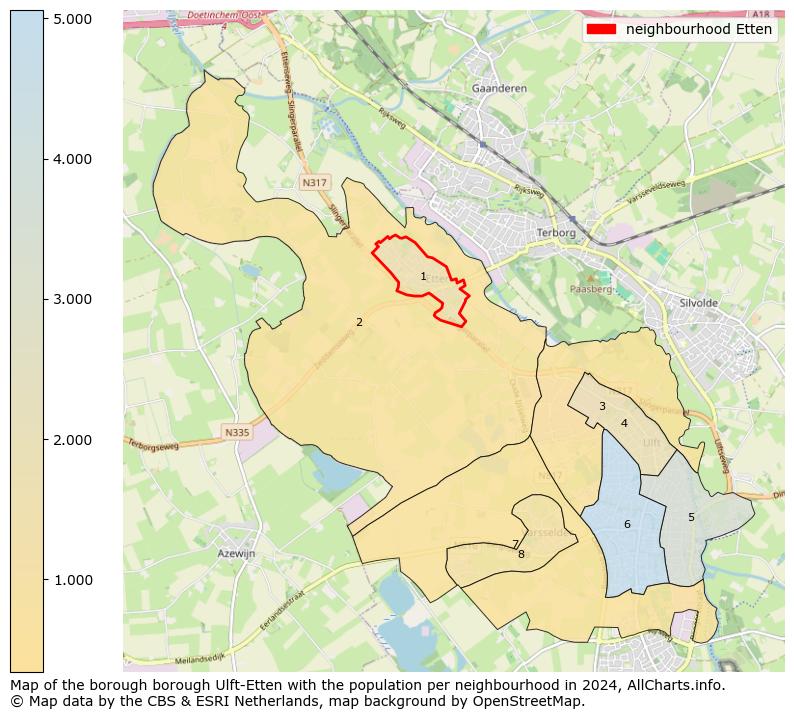 Image of the neighbourhood Etten at the map. This image is used as introduction to this page. This page shows a lot of information about the population in the neighbourhood Etten (such as the distribution by age groups of the residents, the composition of households, whether inhabitants are natives or Dutch with an immigration background, data about the houses (numbers, types, price development, use, type of property, ...) and more (car ownership, energy consumption, ...) based on open data from the Dutch Central Bureau of Statistics and various other sources!