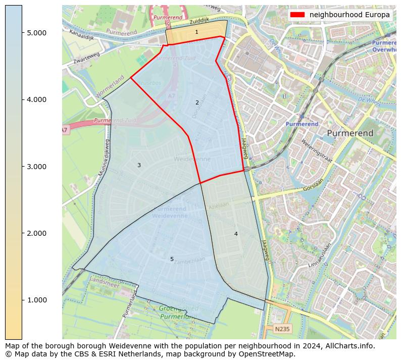 Image of the neighbourhood Europa at the map. This image is used as introduction to this page. This page shows a lot of information about the population in the neighbourhood Europa (such as the distribution by age groups of the residents, the composition of households, whether inhabitants are natives or Dutch with an immigration background, data about the houses (numbers, types, price development, use, type of property, ...) and more (car ownership, energy consumption, ...) based on open data from the Dutch Central Bureau of Statistics and various other sources!