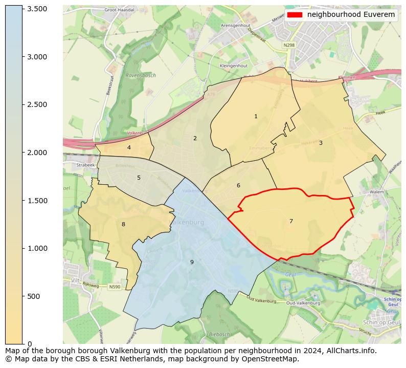 Image of the neighbourhood Euverem at the map. This image is used as introduction to this page. This page shows a lot of information about the population in the neighbourhood Euverem (such as the distribution by age groups of the residents, the composition of households, whether inhabitants are natives or Dutch with an immigration background, data about the houses (numbers, types, price development, use, type of property, ...) and more (car ownership, energy consumption, ...) based on open data from the Dutch Central Bureau of Statistics and various other sources!